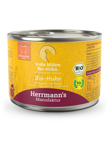 HERRMANN'S Selection Cat Bio Huhn - Bio kurczak 200g
