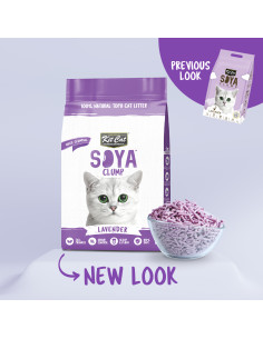 Kit Cat Soya Clump Lavender - żwirek sojowy 7l