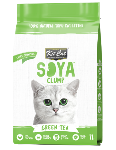 Kit Cat Soya Clump ECO Green Tea - żwirek...