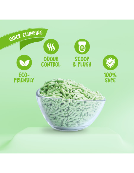 Kit Cat Soya Clump ECO Green Tea - żwirek sojowy 7l
