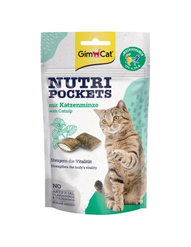 GimCat Nutri Pockets Catnip z kocimiętką 60g