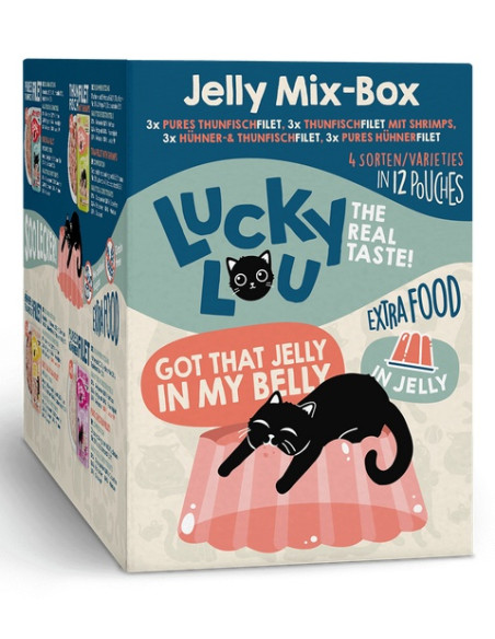 Lucky Lou Extrafood Jelly-Mix-Box Multipack w galaretce 12x70g