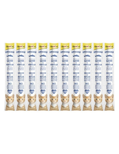 GimCat Sticks Łosoś 10x5g