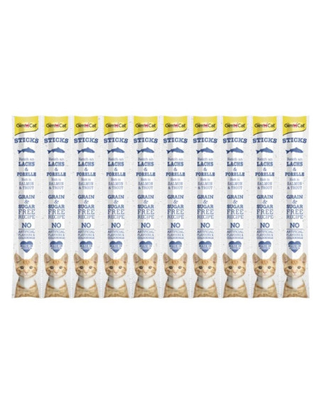 GimCat Sticks Łosoś 10x5g