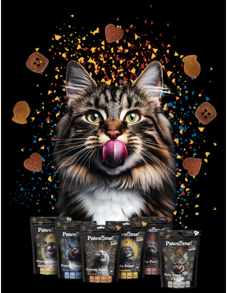 Pawsome Przysmak Crunchy Paws XXL Łosoś 150g