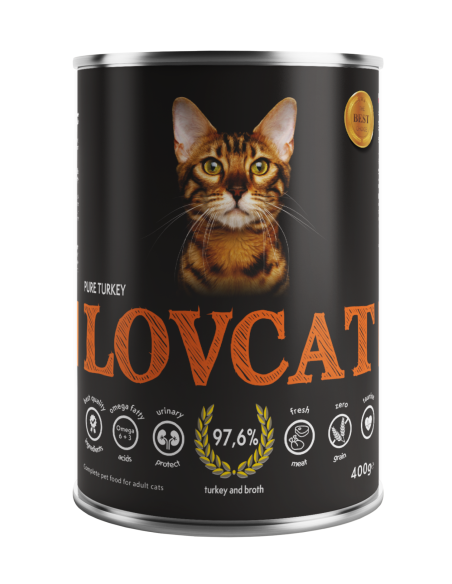 LOVCAT Pure Turkey - Indyk 400g