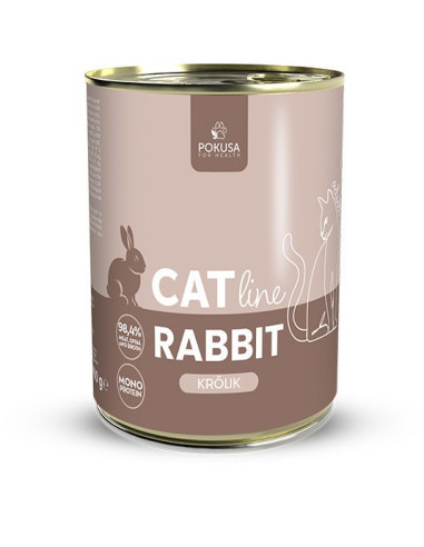 Pokusa CatLine - Królik 400g