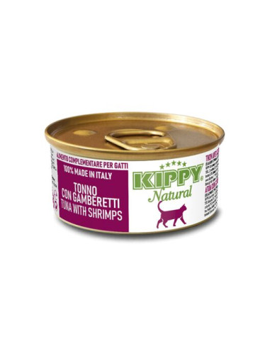 Kippy Natural Tuńczyk z krewetkami w sosie 70g