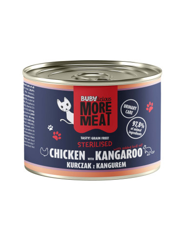 BUBAlicious More Meat Sterilised Kurczak Kangur...