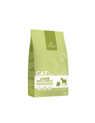 Pokusa CatLine - Jagnięcina z indykiem 3kg