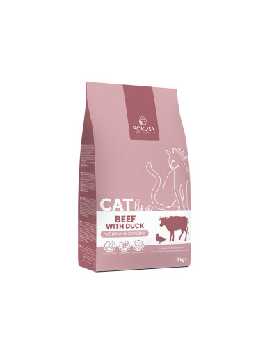 Pokusa CatLine - Wołowina z kaczką 3kg