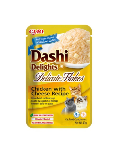 Inaba Cat Dashi Delights Flakes - Chicken with Cheese 40g