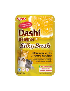 Inaba Cat Dashi Delights Silky - Chicken Cheese 40g