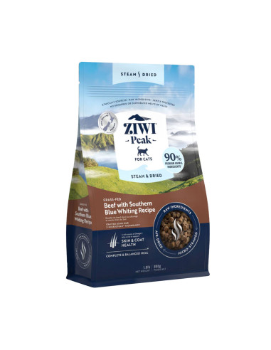 Ziwi Peak Cat Steam & Dried - Wołowina z...