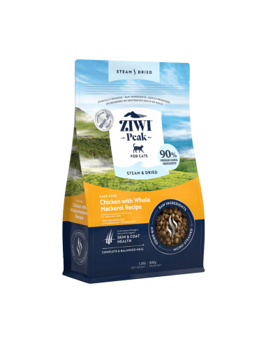 Ziwi Peak Cat Steam & Dried - Kurczak z makrelą...