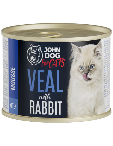 John Dog for Cats Mus Kitten - Cielęcina i...
