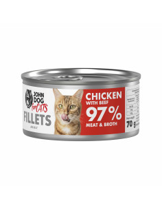 John Dog for Cats Filety - Kurczak z wołowiną 70g