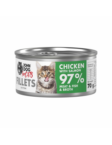 John Dog for Cats Kitten Filety - Kurczak z...