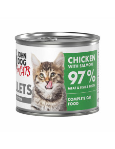 John Dog for Cats Kitten Filety - Kurczak z łososiem 140g