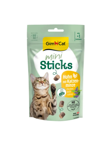 GimCat mini Sticks Kurczak z kocimiętką 50g