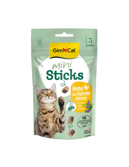 GimCat mini Sticks Kurczak z kocimiętką 50g