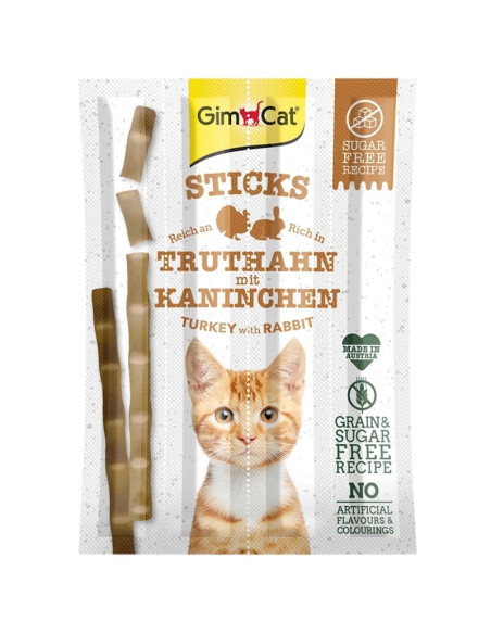 GimCat Sticks Indyk i królik 4x5g