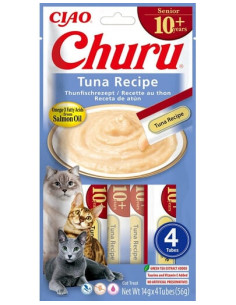 Inaba Cat Churu for Senior - Tuna Recipe 4x14g (56g)