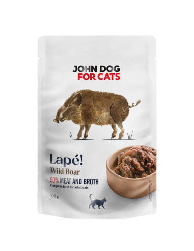 John Dog for Cats Lapé Dzik 100g