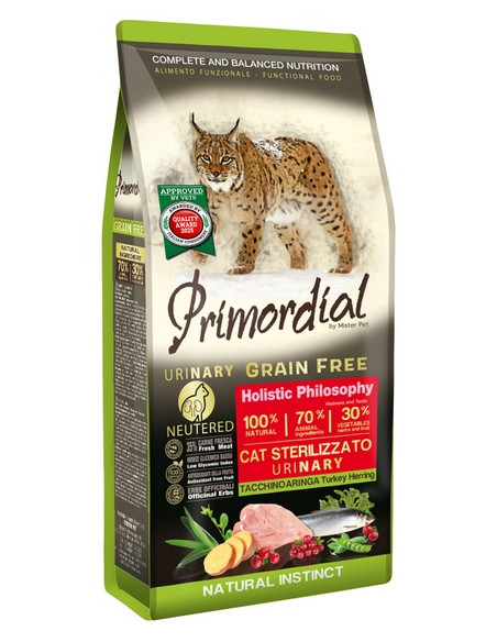 Primordial Cat Grain Free Urinary Turkey & Herring 400g