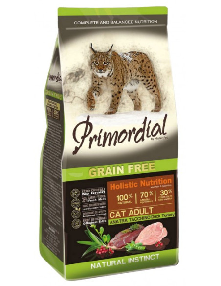 Primordial Cat Grain Free Adult Duck & Turkey 400g