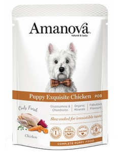Amanova Dog Puppy Exquisite Chicken - Kurczak saszetka 100g