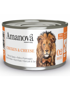 Amanova Cat Chicken & Cheese - Kurczak i ser w bulionie 70g