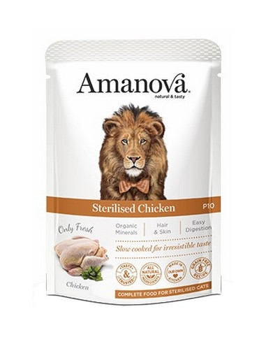 Amanova Cat Sterilised Chicken - Kurczak...