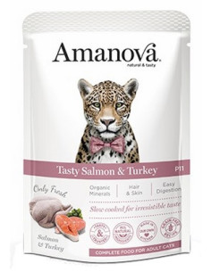 Amanova Cat Tasty Salmon & Turkey - Łosoś i indyk...