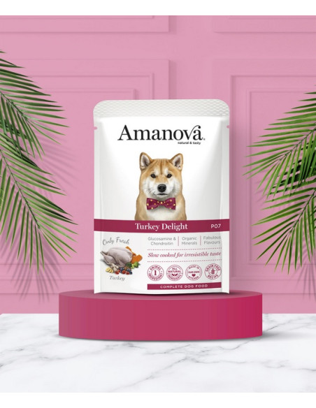 Amanova Dog Adult Turkey Delight - Indyk saszetka 300g