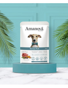 Amanova Dog Adult Iberian Pork - Wieprzowina saszetka 300g 2