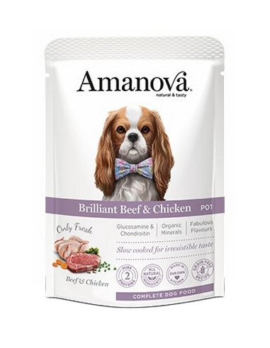 Amanova Dog Adult Brilliant Beef & Chicken -...