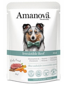 Amanova Dog Adult Irresistible Beef - Wołowina saszetka 300g