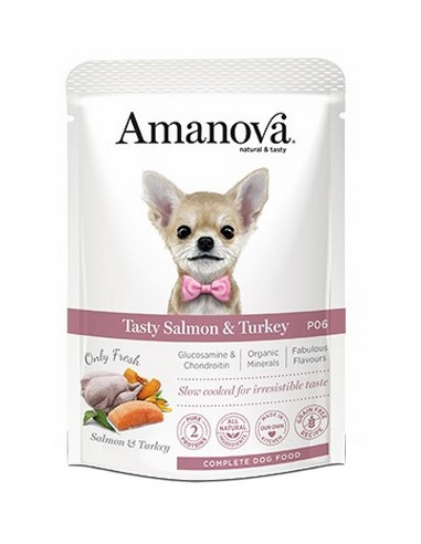 Amanova Dog Adult Tasty Salmon & Turkey - Łosoś...