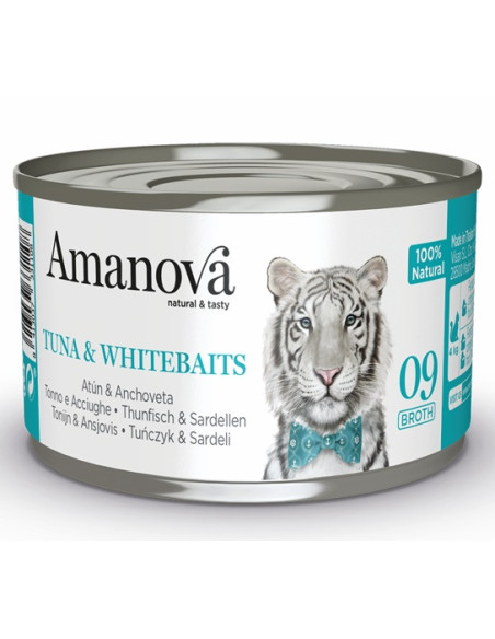 Amanova Cat Tuna & Whitebaits - Tuńczyk i białoryby w bulionie 70g