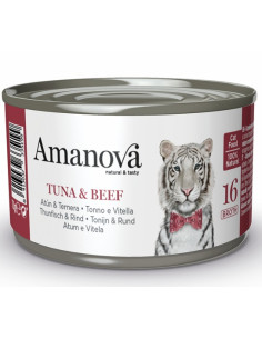 Amanova Cat Tuna & Beef - Tuńczyk i wołowina w bulionie 70g