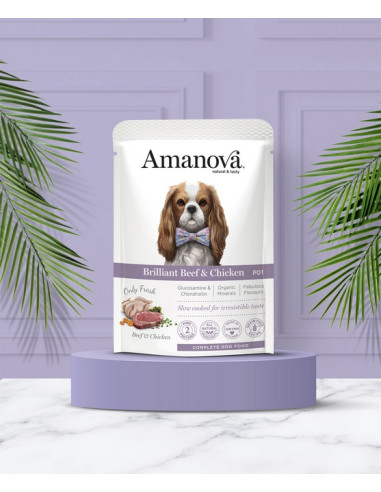 Amanova Dog Adult Brilliant Beef & Chicken -...