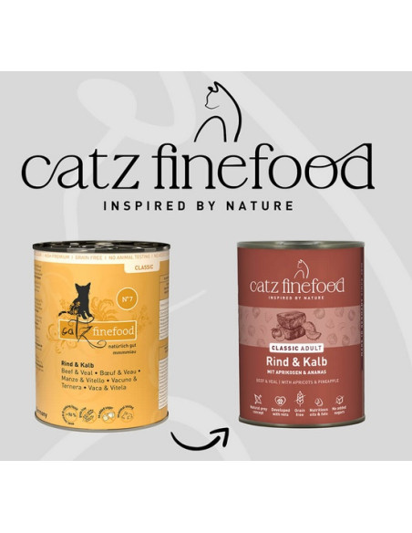 Catz Finefood Classic N.07 Wołowina i cielęcina 400g