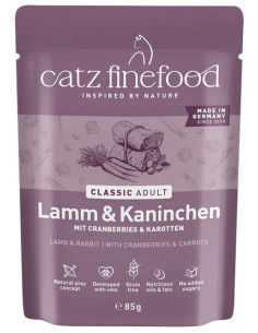 Catz Finefood Classic N.11 Jagnięcina i królik 85g 2