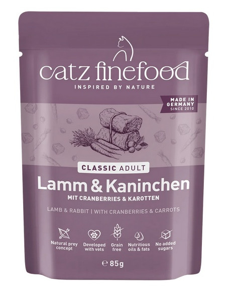 Catz Finefood Classic N.11 Jagnięcina i królik 85g