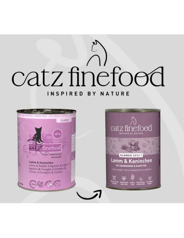 Catz Finefood Classic N.11 Jagnięcina i Królik...