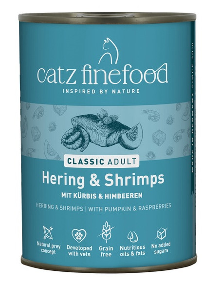 Catz Finefood Classic N.13 Śledź i krewetki 400g