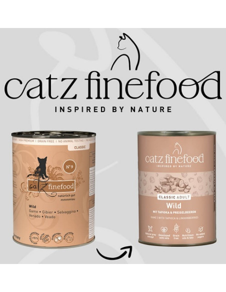 Catz Finefood Classic N.09 Dziczyzna 400g