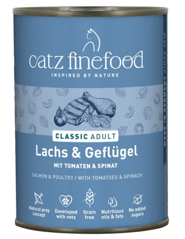 Catz Finefood Classic N.05 Łosoś i drób 400g