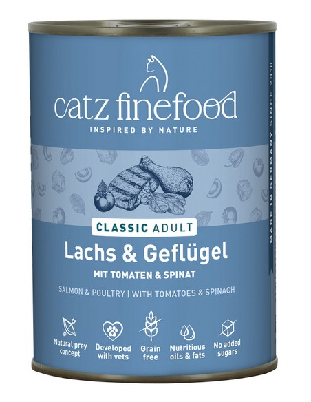 Catz Finefood Classic N.05 Łosoś i drób 400g